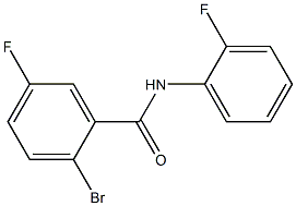 2-bromo-5-fluoro-N-(2-fluorophenyl)benzamide Structure