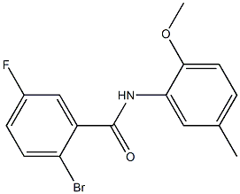 2-bromo-5-fluoro-N-(2-methoxy-5-methylphenyl)benzamide