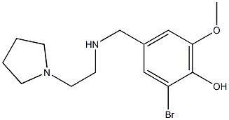 2-bromo-6-methoxy-4-({[2-(pyrrolidin-1-yl)ethyl]amino}methyl)phenol