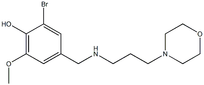  2-bromo-6-methoxy-4-({[3-(morpholin-4-yl)propyl]amino}methyl)phenol