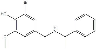 2-bromo-6-methoxy-4-{[(1-phenylethyl)amino]methyl}phenol