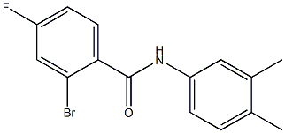 2-bromo-N-(3,4-dimethylphenyl)-4-fluorobenzamide