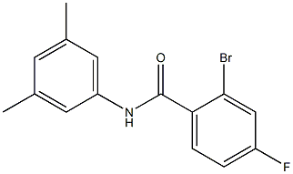 2-bromo-N-(3,5-dimethylphenyl)-4-fluorobenzamide 化学構造式