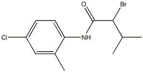 2-bromo-N-(4-chloro-2-methylphenyl)-3-methylbutanamide,,结构式