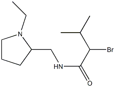 2-bromo-N-[(1-ethylpyrrolidin-2-yl)methyl]-3-methylbutanamide Structure