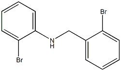 2-bromo-N-[(2-bromophenyl)methyl]aniline,,结构式