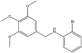 2-bromo-N-[(3,4,5-trimethoxyphenyl)methyl]aniline Structure