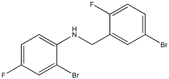 2-bromo-N-[(5-bromo-2-fluorophenyl)methyl]-4-fluoroaniline Structure