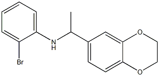 2-bromo-N-[1-(2,3-dihydro-1,4-benzodioxin-6-yl)ethyl]aniline Structure