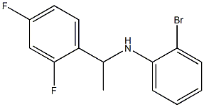 2-bromo-N-[1-(2,4-difluorophenyl)ethyl]aniline Structure