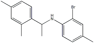 2-bromo-N-[1-(2,4-dimethylphenyl)ethyl]-4-methylaniline Structure