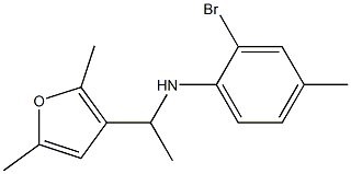 2-bromo-N-[1-(2,5-dimethylfuran-3-yl)ethyl]-4-methylaniline|