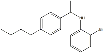 2-bromo-N-[1-(4-butylphenyl)ethyl]aniline Structure