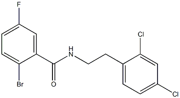 2-bromo-N-[2-(2,4-dichlorophenyl)ethyl]-5-fluorobenzamide Structure