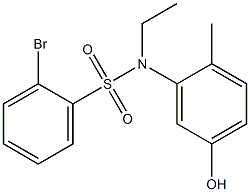 2-bromo-N-ethyl-N-(5-hydroxy-2-methylphenyl)benzene-1-sulfonamide