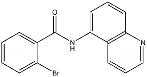 2-bromo-N-quinolin-5-ylbenzamide Struktur