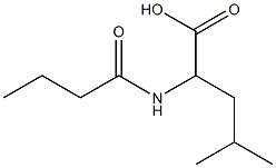 2-butanamido-4-methylpentanoic acid 化学構造式