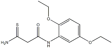 2-carbamothioyl-N-(2,5-diethoxyphenyl)acetamide 结构式
