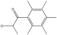 2-chloro-1-(2,3,4,5,6-pentamethylphenyl)propan-1-one Struktur