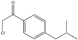 2-chloro-1-[4-(2-methylpropyl)phenyl]ethan-1-one,,结构式