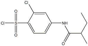 2-chloro-4-(2-methylbutanamido)benzene-1-sulfonyl chloride