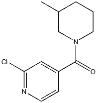 2-chloro-4-[(3-methylpiperidin-1-yl)carbonyl]pyridine Structure