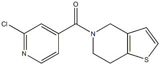 2-chloro-4-{4H,5H,6H,7H-thieno[3,2-c]pyridin-5-ylcarbonyl}pyridine Structure