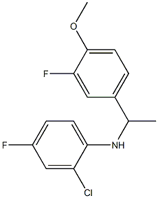  2-chloro-4-fluoro-N-[1-(3-fluoro-4-methoxyphenyl)ethyl]aniline