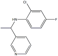 2-chloro-4-fluoro-N-[1-(pyridin-3-yl)ethyl]aniline|