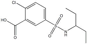 2-chloro-5-(pentan-3-ylsulfamoyl)benzoic acid