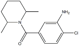 2-chloro-5-[(2,6-dimethylpiperidin-1-yl)carbonyl]aniline Structure