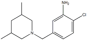 2-chloro-5-[(3,5-dimethylpiperidin-1-yl)methyl]aniline 结构式