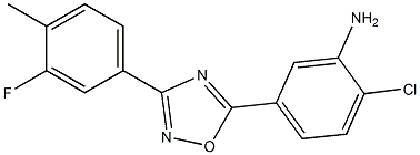 2-chloro-5-[3-(3-fluoro-4-methylphenyl)-1,2,4-oxadiazol-5-yl]aniline|