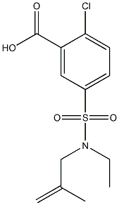  2-chloro-5-[ethyl(2-methylprop-2-en-1-yl)sulfamoyl]benzoic acid