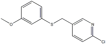 2-chloro-5-{[(3-methoxyphenyl)sulfanyl]methyl}pyridine Structure