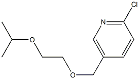 2-chloro-5-{[2-(propan-2-yloxy)ethoxy]methyl}pyridine,,结构式