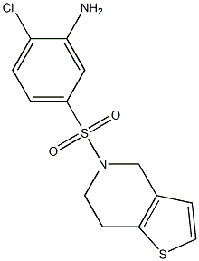 2-chloro-5-{4H,5H,6H,7H-thieno[3,2-c]pyridine-5-sulfonyl}aniline