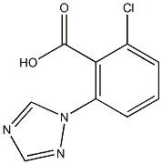 2-chloro-6-(1H-1,2,4-triazol-1-yl)benzoic acid,1020997-85-6,结构式