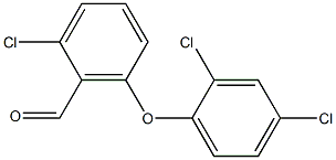 2-chloro-6-(2,4-dichlorophenoxy)benzaldehyde Structure