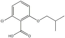 2-chloro-6-(2-methylpropoxy)benzoic acid Structure