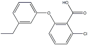 2-chloro-6-(3-ethylphenoxy)benzoic acid 结构式