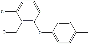 2-chloro-6-(4-methylphenoxy)benzaldehyde,,结构式