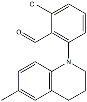 2-chloro-6-(6-methyl-1,2,3,4-tetrahydroquinolin-1-yl)benzaldehyde Structure