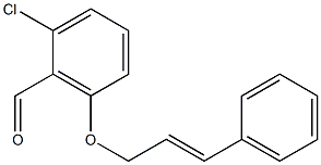 2-chloro-6-[(3-phenylprop-2-en-1-yl)oxy]benzaldehyde Structure