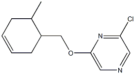 2-chloro-6-[(6-methylcyclohex-3-en-1-yl)methoxy]pyrazine Structure