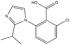 2-chloro-6-[2-(propan-2-yl)-1H-imidazol-1-yl]benzoic acid 结构式