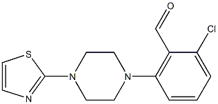 2-chloro-6-[4-(1,3-thiazol-2-yl)piperazin-1-yl]benzaldehyde