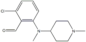  2-chloro-6-[methyl(1-methylpiperidin-4-yl)amino]benzaldehyde