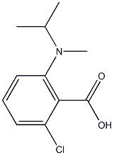 2-chloro-6-[methyl(propan-2-yl)amino]benzoic acid,,结构式