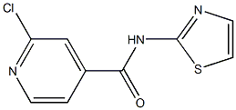 2-chloro-N-(1,3-thiazol-2-yl)pyridine-4-carboxamide Structure